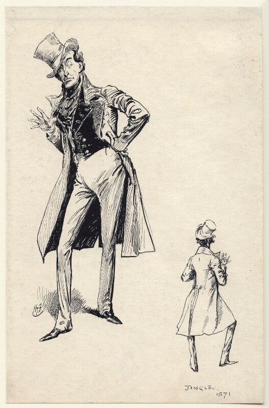 Sir henry irving as jingle in 'pickwick' npg d85