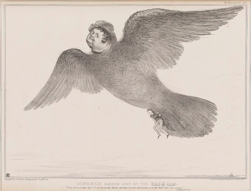 Sindbad carried away by the rock ite (daniel o'connell; john russell, 1st earl russell) npg d41336