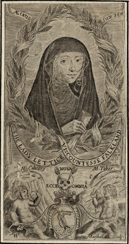 Lettice cary (née morison), viscountess falkland npg d28477