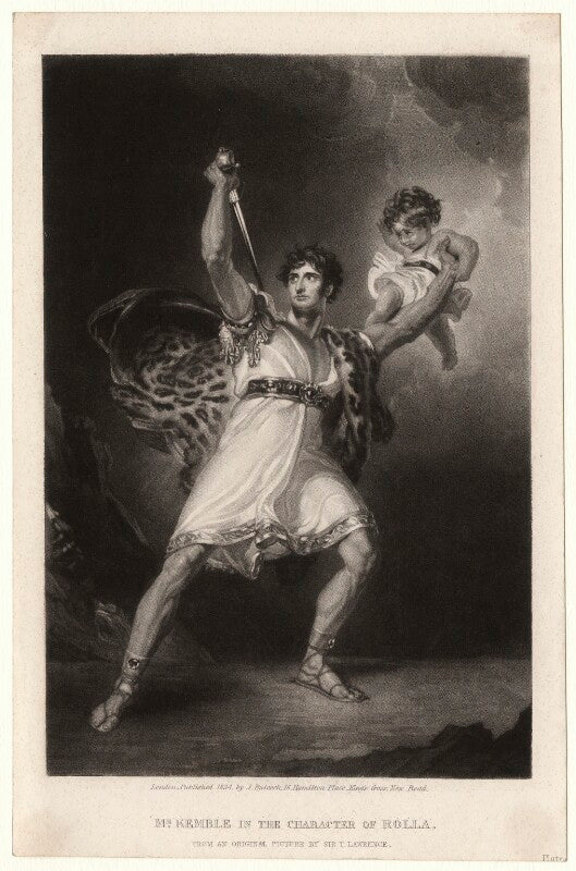 John philip kemble as rolla in 'pizarro' npg d3402