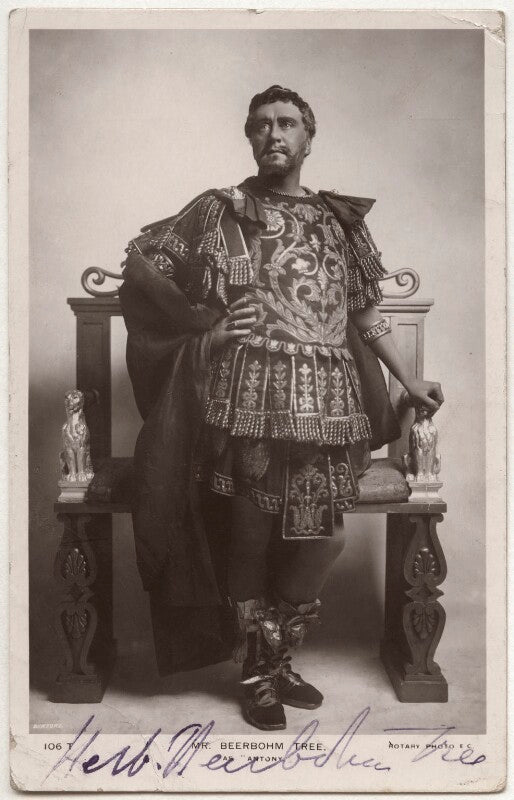 Sir herbert beerbohm tree as mark antony in 'antony and cleopatra' npg x160599