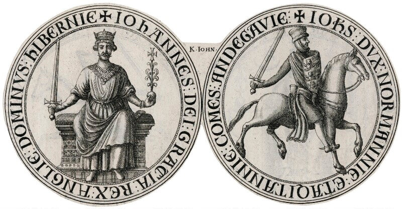 The seal of king john from the magna carta npg d42228