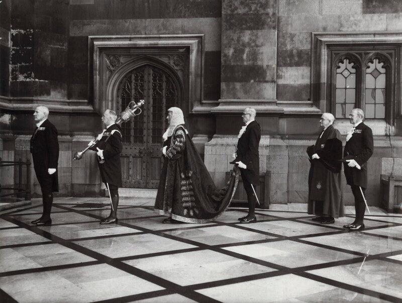 'speaker's procession' (group including sir harry braustyn hylton hylton foster) npg x91948