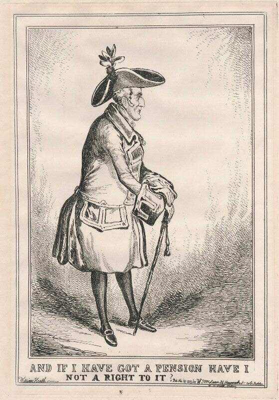 Arthur wellesley, 1st duke of wellington ('and if i have got a pension have i not a right to it?') npg d48794