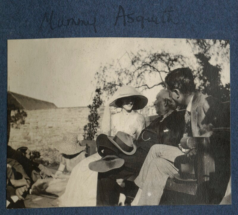 Lady ottoline morrell; herbert henry asquith, 1st earl of oxford and asquith; philip charles thomson ritchie npg ax141357