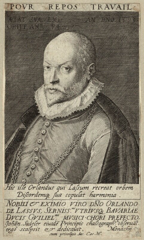 Orlande de lassus (or orlandus lassus, orlando di lasso, roland de lassus) npg d25677