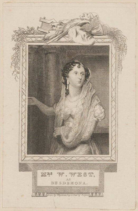 Sarah west (née cooke) as desdemona npg d38620