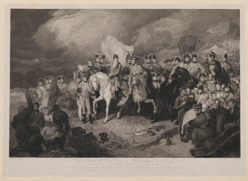 Field marshall the duke of wellington kg &c &c giving orders to his generals previous to a general action npg d42614