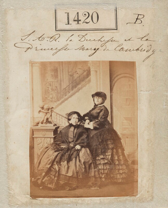 Princess augusta wilhelmina louisa, duchess of cambridge; princess mary adelaide, duchess of teck npg ax50821