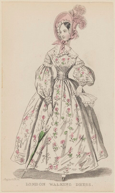 'london walking dress', august 1836 npg d47687