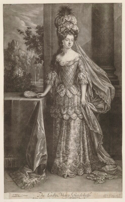 Mary radcliffe (née tudor), countess of derwentwater npg d30538