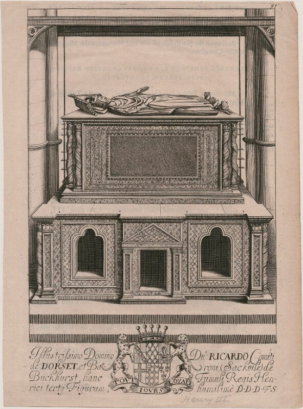 King henry iii's tomb in westminster abbey npg d33886
