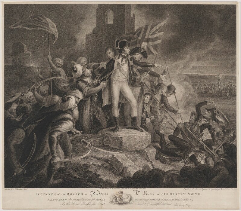 Defence of the breach at st jean d'acre by sir sidney smith npg d1367