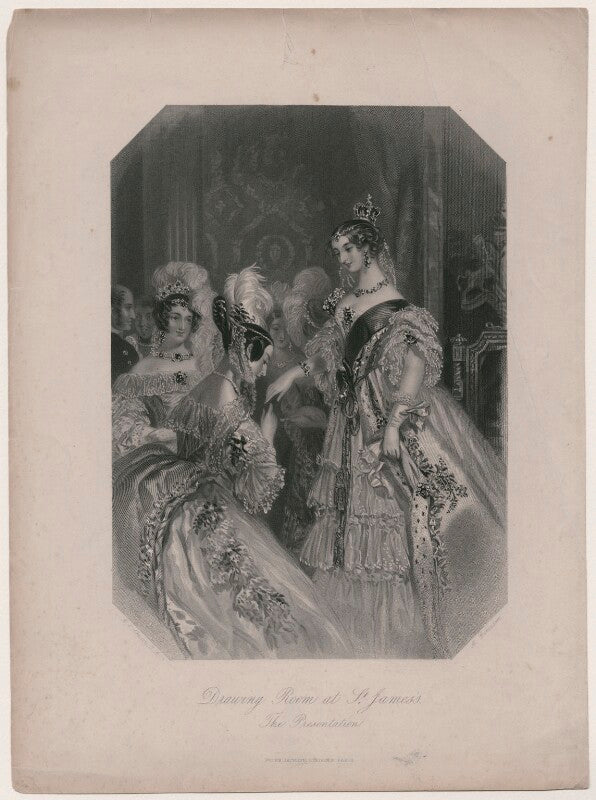 Drawing room at st james's: the presentation (queen victoria) npg d10863