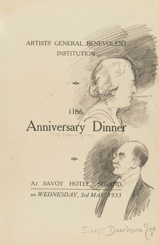 Ernest proctor dawbarn and ethel quixano henriques npg d43207