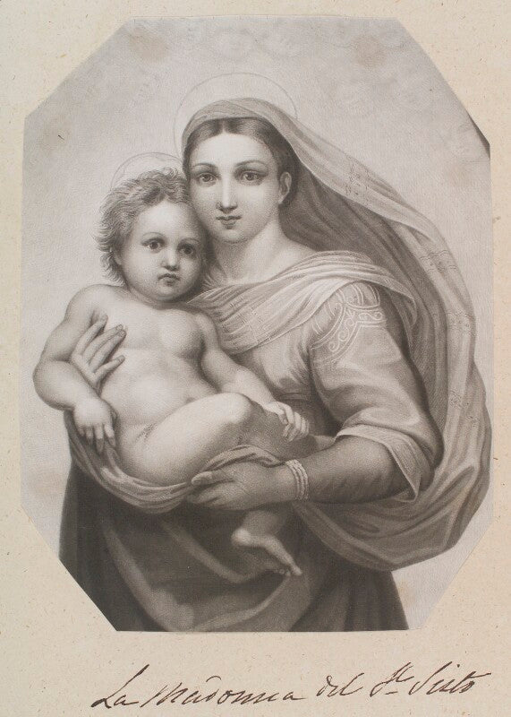 Detail from the sistine madonna npg d11355