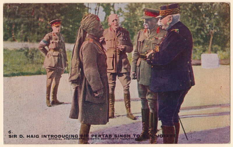 Sir pertab singhji; joseph jacques césaire joffre; douglas haig, 1st earl haig npg x182262