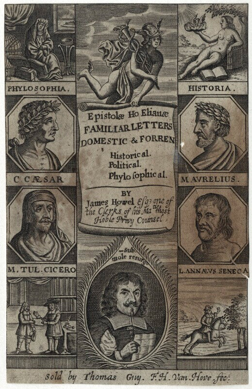 James howell in the title to his 'epistolae ho elianae' npg d29084