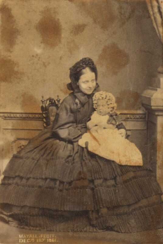 Victoria, empress of germany and queen of prussia; princess charlotte of prussia, duchess of saxe meiningen npg ax9577