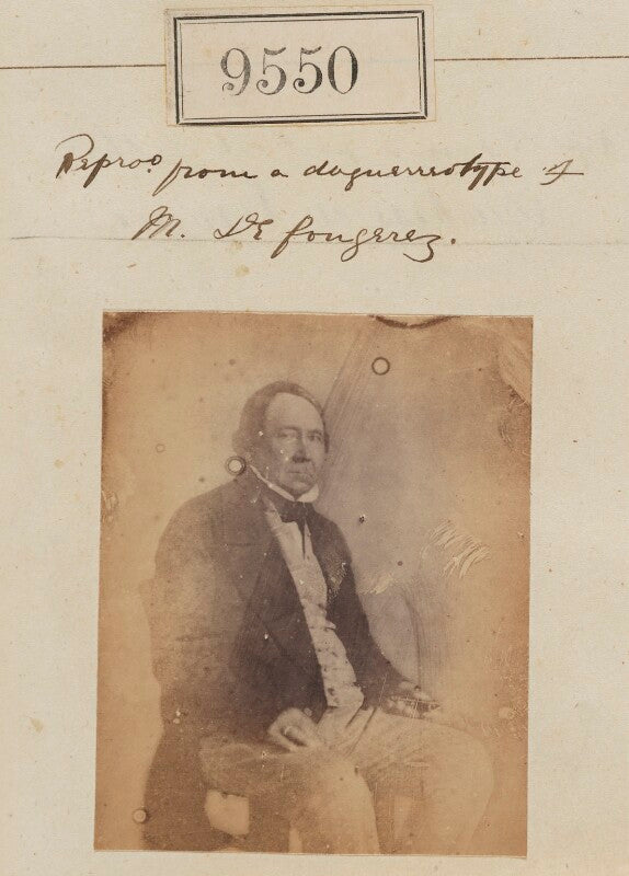 M de fougrez ('reproduction from a daguerrotype of m de fougrez') npg ax59332