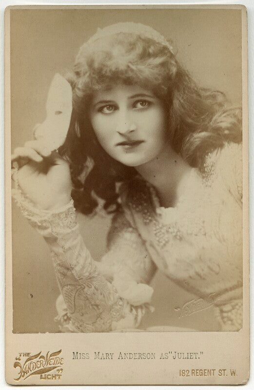 Mary anderson (mrs de navarro) as juliet in 'romeo & juliet' npg x75