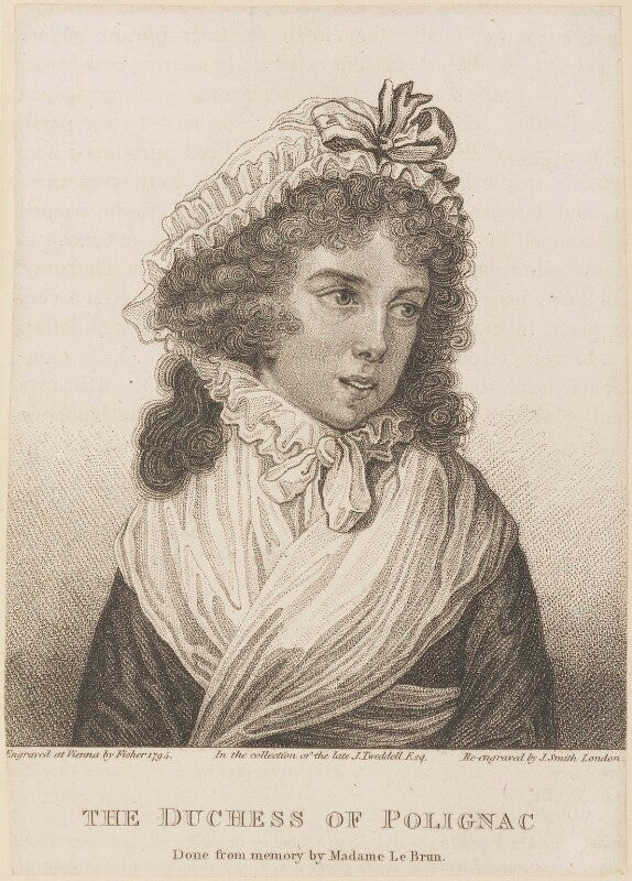Martine gabrielle yolande de polastron, duchess of polignac npg d15001