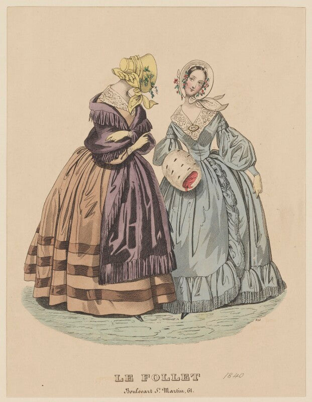 New spring walking dresses, march 1840 npg d47869