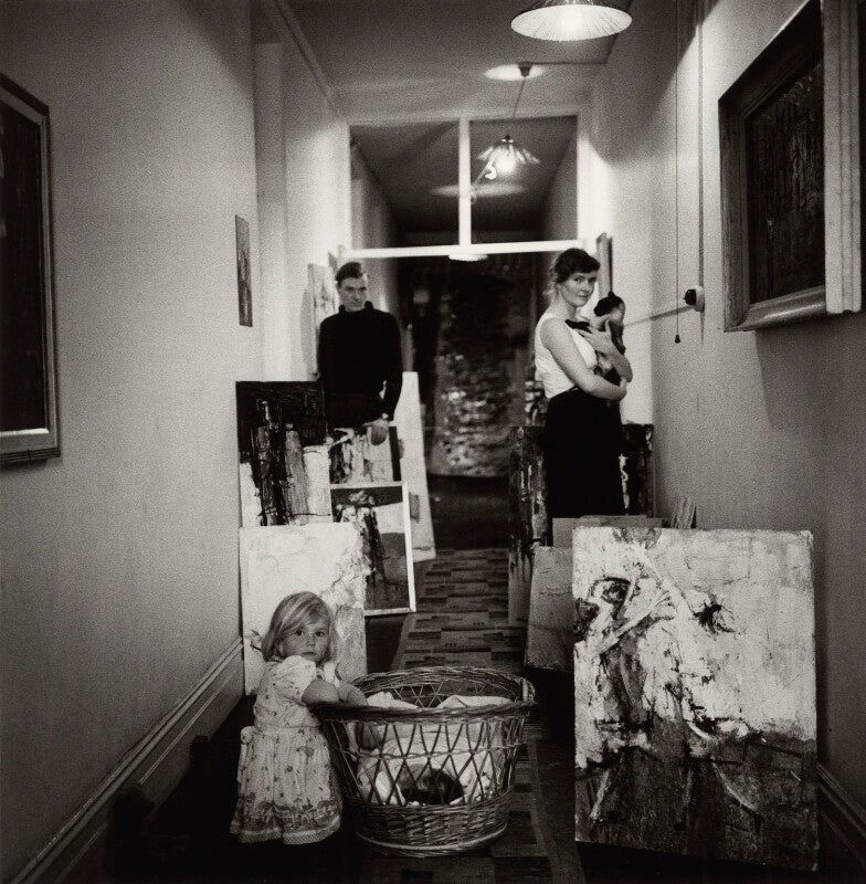 Paul millichip and felicity evershed with their children diana and robin and the family's siamese cat, mr greibson npg x132983