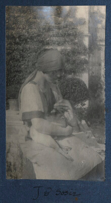 Julian vinogradoff (née morrell) with her pug soie npg ax141220