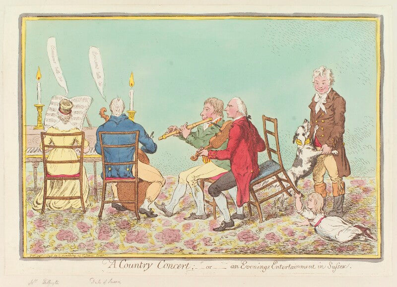'a country concert; or an evenings entertainment in sussex' npg d12657