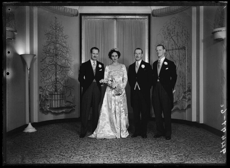 Wykeham stanley, 2nd baron cornwallis; esmé ethel alice (née d'beaumont), lady cornwallis; denniss william denniss thompson; a.j. reffold npg x71446