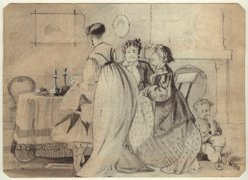 Four unknown sitters npg d23159