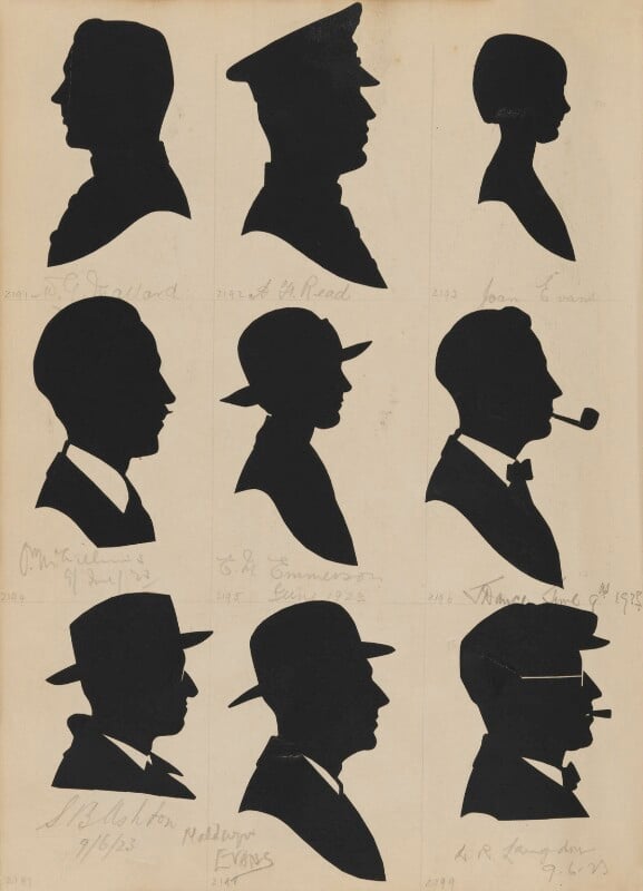 Tourists on the west pier, brighton (w.g. mallard; a.f. read; joan evans; m.w?. williams; e.m. emmerson; j. nance; s.b. ashton; maldwyn evans; louis russell langdon) npg d46519