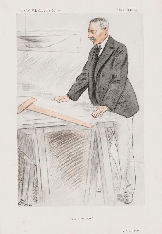 Charles ernest nicholson ('men of the day. no. 2336. "he is the one designer."') npg d45726