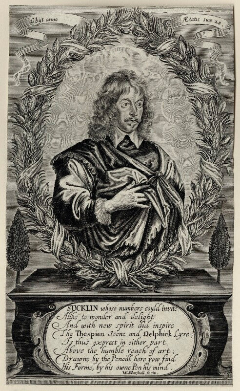 Sir john suckling npg d27804