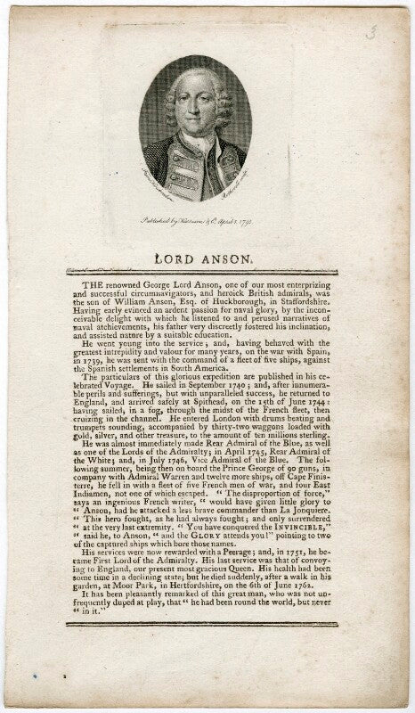 George anson, 1st baron anson npg d38589