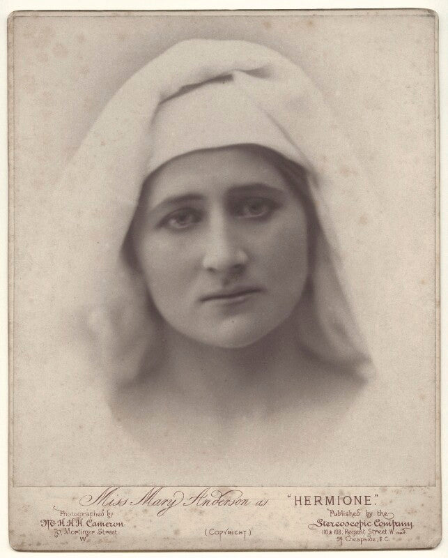 Mary anderson (mrs de navarro) as hermione in 'the winter's tale' npg x135534