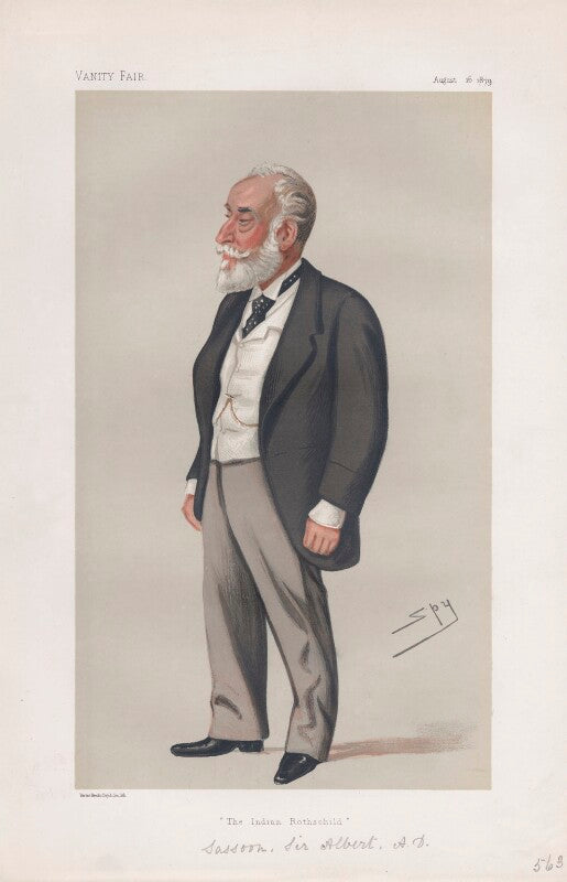 Sir albert abdullah david sassoon, 1st bt ('men of the day. no. 201.') npg d43918