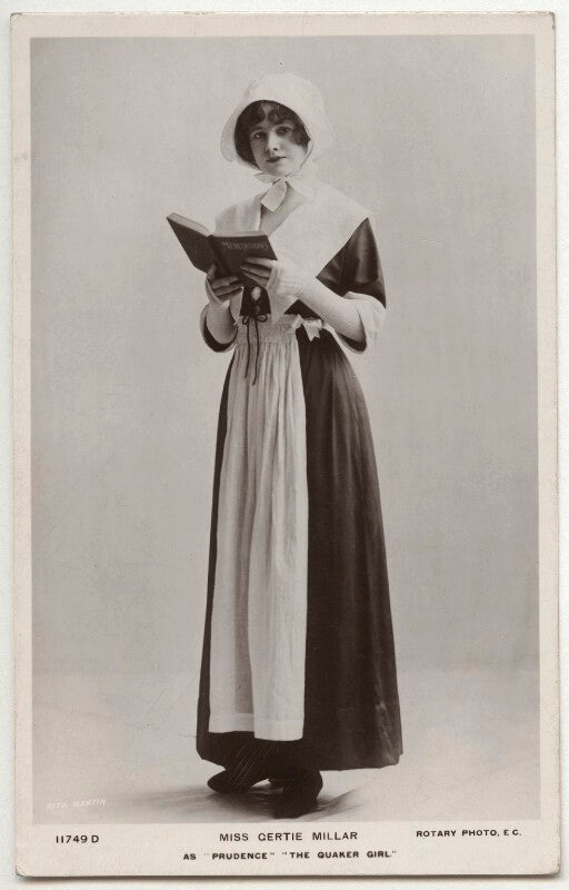 Gertie millar as prudence pym in 'the quaker girl' npg x160534