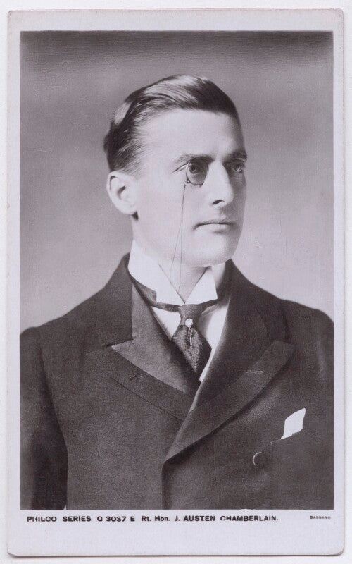 Sir (joseph) austen chamberlain npg x197748