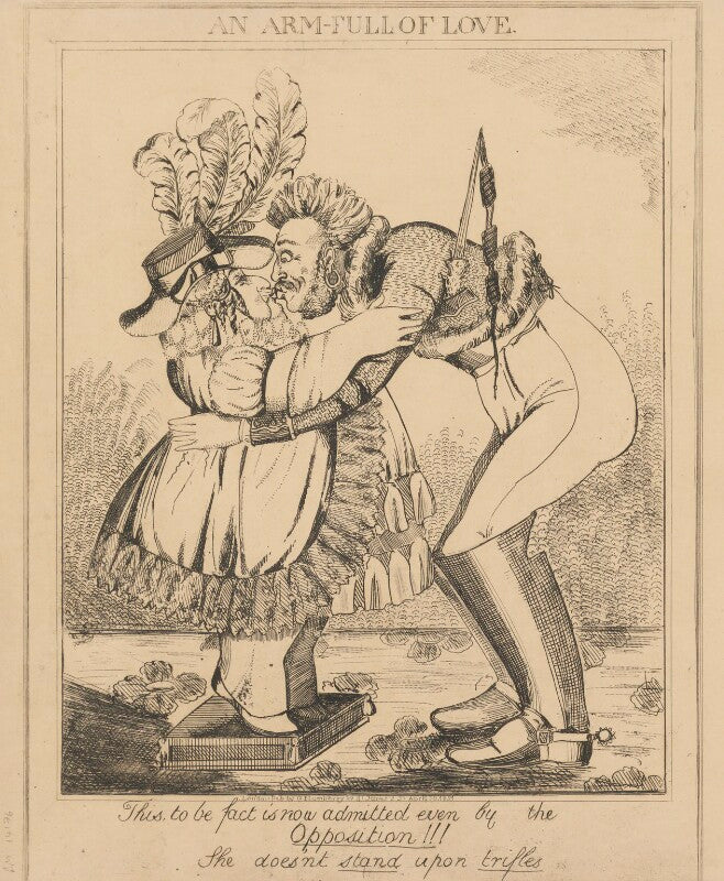 An arm full of love (princess caroline of brunswick wolfenbüttel; bartolomeo pergami) npg d17903a