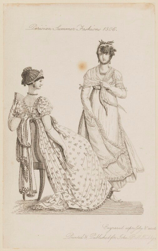 'parisian summer fashions 1806' npg d47497