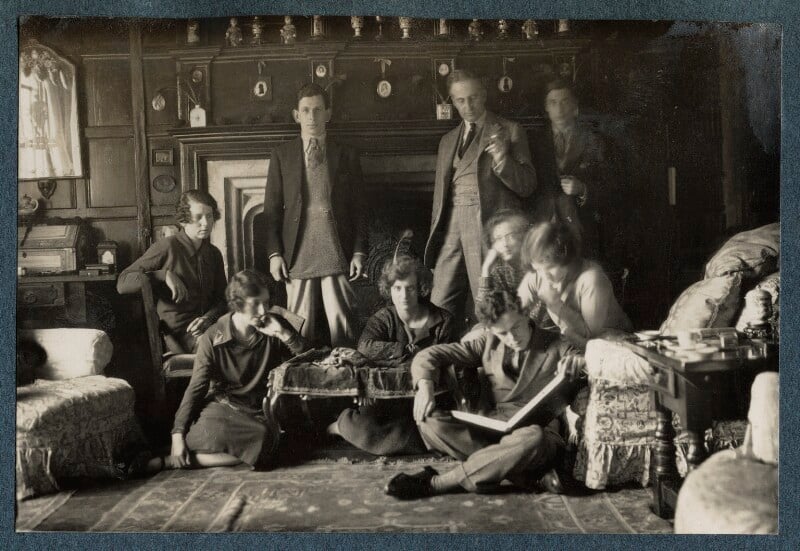 Philip and julian morrell with friends at garsington npg ax142411