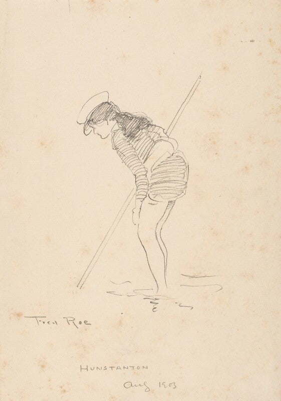 Unknown child on the beach at hunstanton npg d43070