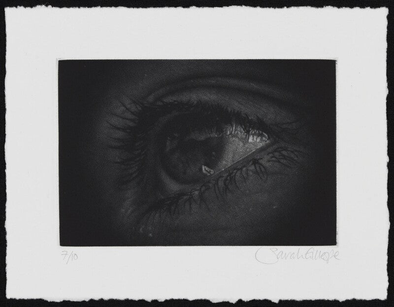 Mezzotint of an eye npg d49622