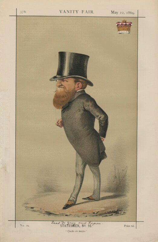 George frederick samuel robinson, 1st marquess of ripon and 3rd earl de grey. ('statesmen, no. 16. "qualis ab inepto"') npg d43380