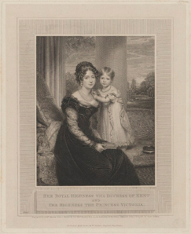 Princess victoria, duchess of kent and strathearn; queen victoria npg d11130