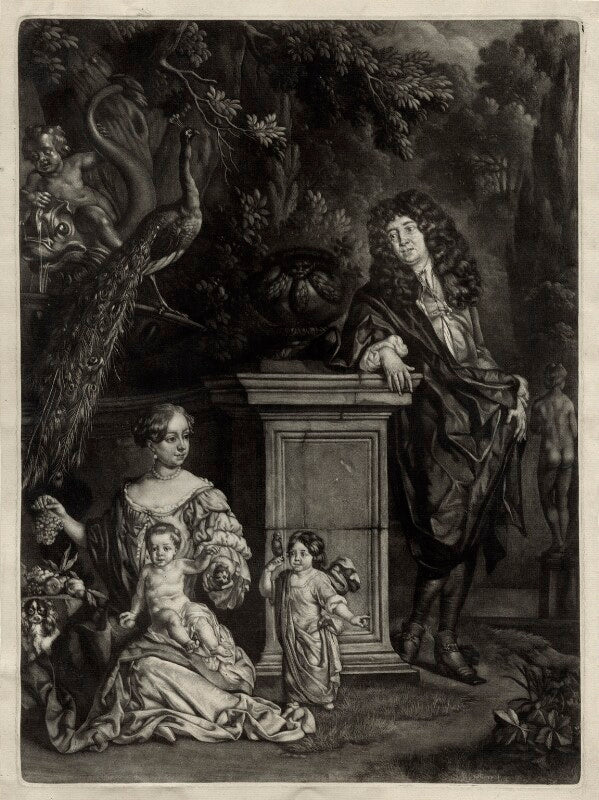 Nicolas de largillière; his wife and two children npg d30418