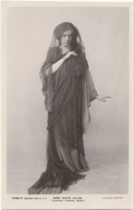 Maud allan dancing to 'chopin's funeral march' npg x198337
