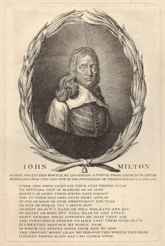 John milton npg d30112
